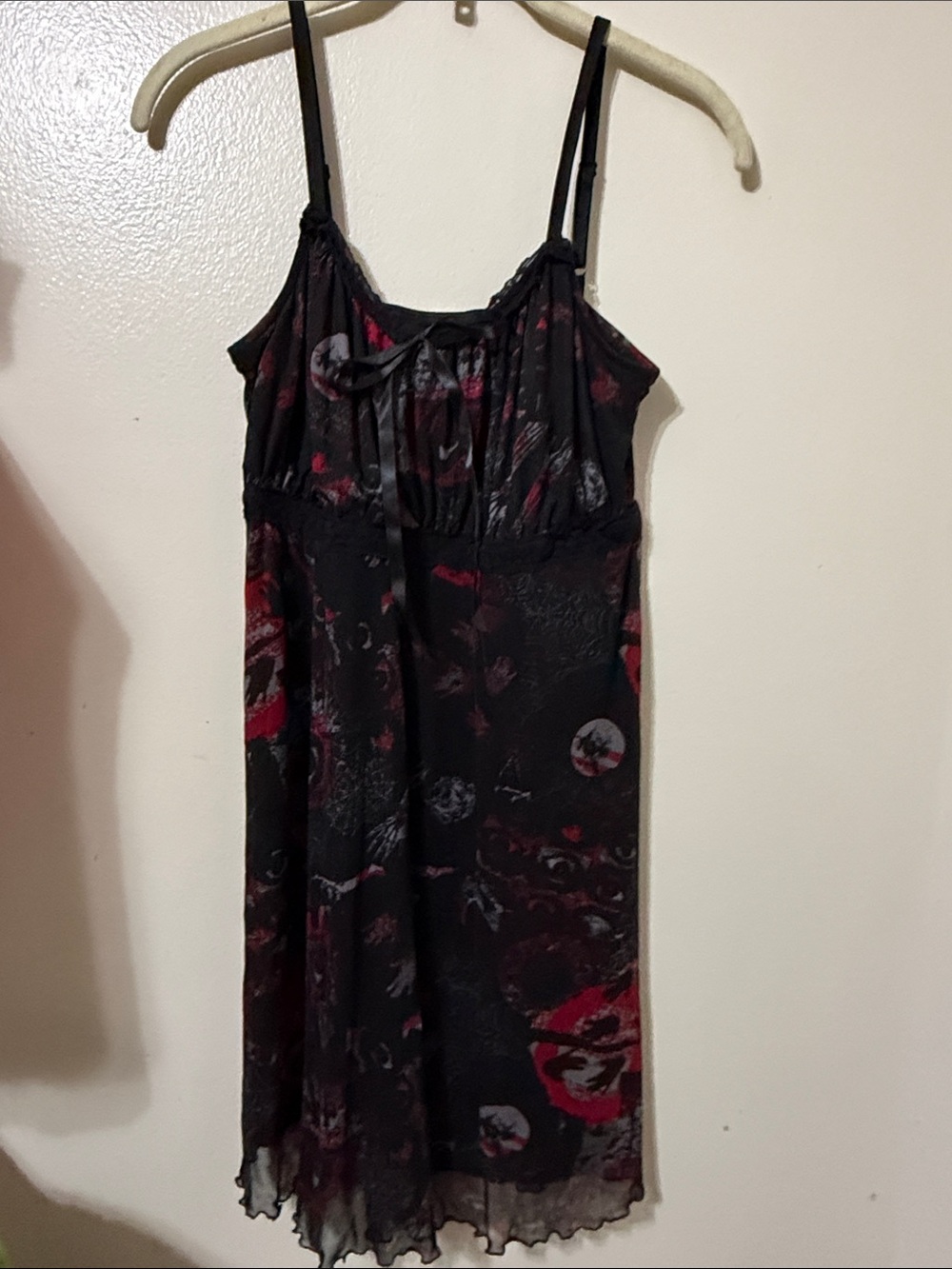 Hot Topic Black Dress with Red Accents